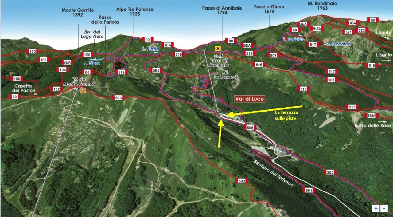 La Terrazza Sulle Piste Val Di Luce - Biancheria Inclusa Abetone Ngoại thất bức ảnh