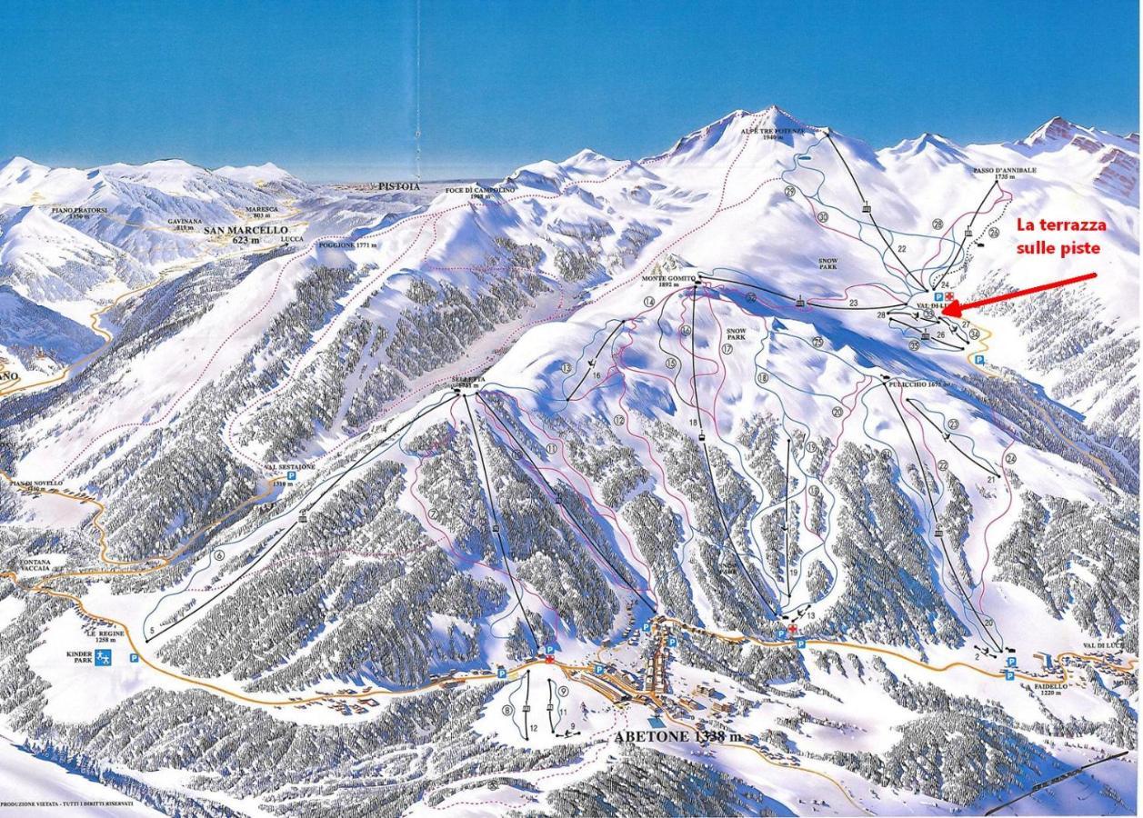 La Terrazza Sulle Piste Val Di Luce - Biancheria Inclusa Abetone Ngoại thất bức ảnh